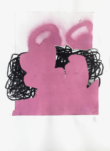 Collages intitulée "TURBULENCE" par Luc Pierre, Œuvre d'art originale, Collages