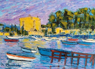 Peinture intitulée "Fort Balaguier à Ta…" par Henri Borowski, Œuvre d'art originale, Huile Monté sur Châssis en bois