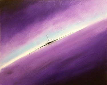 Peinture intitulée "ville abstraite" par Pascal Chaduiron (Cha), Œuvre d'art originale, Acrylique