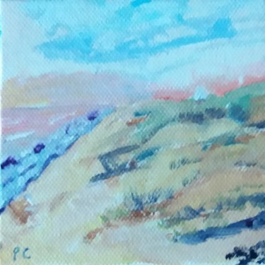 Painting titled "petite marine 4" by Pascale Coutoux, Original Artwork, Acrylic