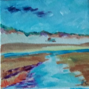 Painting titled "petite marine 5" by Pascale Coutoux, Original Artwork, Acrylic