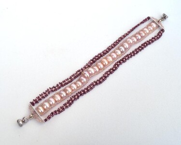 Design titled "Three strand bracel…" by Irena Zelickman, Original Artwork, Jewelry