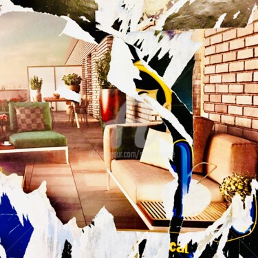 摄影 标题为“« L’ange dos au mur…” 由Sandra Aime, 原创艺术品, 数码摄影