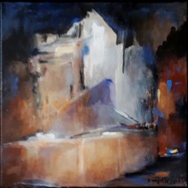 Quand la nuit tombe sur la ville 30 x 30 cm