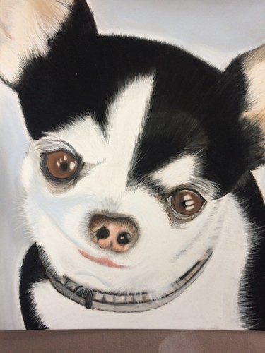 Peinture intitulée "portrait Jazzi" par Pascal Chaduiron (Cha), Œuvre d'art originale, Pastel