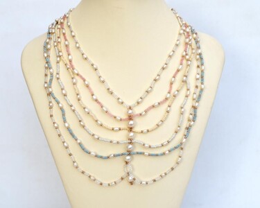 Design titled "Pastel necklace wit…" by Irena Zelickman, Original Artwork, Jewelry