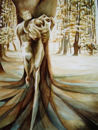 Peinture intitulée "Aquarelle" par Zampo, Œuvre d'art originale