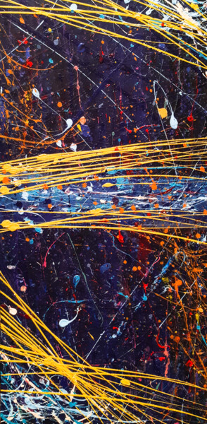 Painting titled "Energy Flow" by Antonio Bagia, Original Artwork, Acrylic