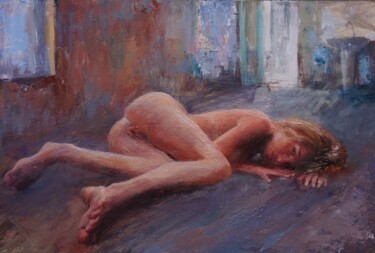 제목이 "Manon Dans la vieil…"인 미술작품 Manuel Leonardi로, 원작, 기름
