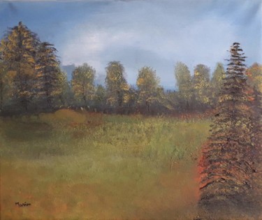 Peinture intitulée "souvenirs" par Marion Myriam, Œuvre d'art originale, Huile