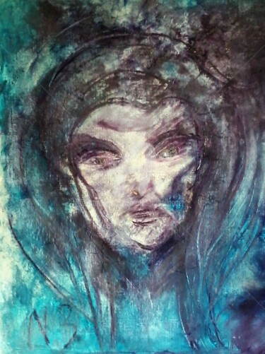 绘画 标题为“LA MORT DE SAINT AL…” 由Nathalie Bellanger, 原创艺术品, 粉笔