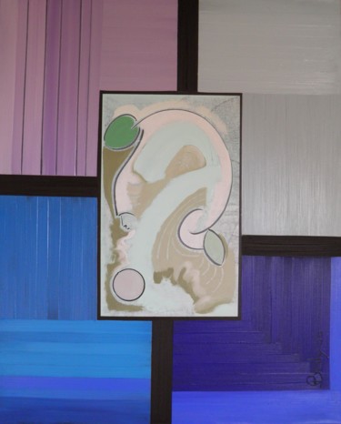Peinture intitulée "Jump on Raison" par Marc Bulyss, Œuvre d'art originale, Huile Monté sur Châssis en bois