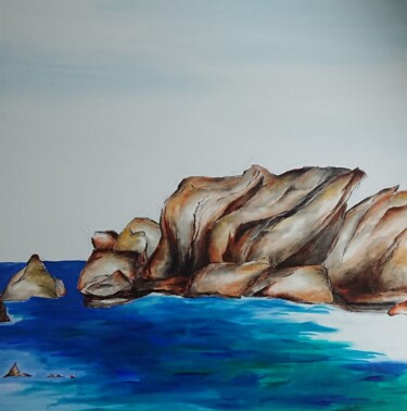 Peinture intitulée "Bretagne" par Marlène Bonnaffé, Œuvre d'art originale, Huile