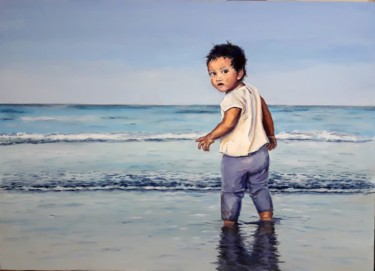 Pittura intitolato "Verso il mare" da Giovanni Graziani, Opera d'arte originale, Olio