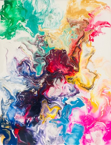 Painting titled "Fantasme estival" by Jana Kuzmi, Original Artwork, Acrylic