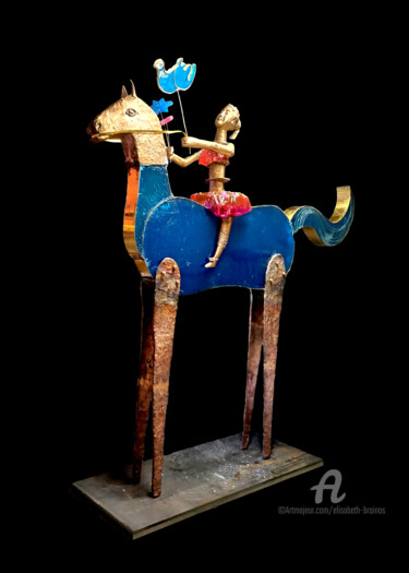 "Une traversée poéti…" başlıklı Heykel Elisabeth Brainos tarafından, Orijinal sanat, Bronz