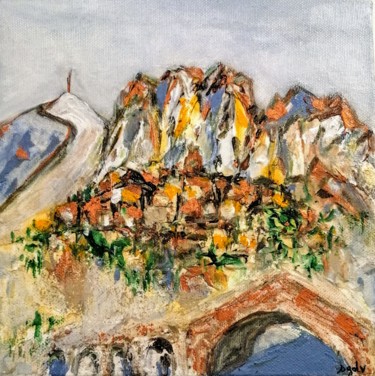 Painting titled "Seguret" by Sophie Delavague, Original Artwork, Acrylic