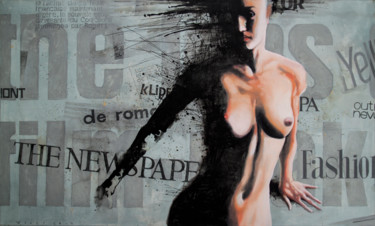 SUBLIMINAL MESSAGE 绘画 标题为“SUBLIMINAL MESSAGE” 由Viktor Sheleg, 原创艺术品, 油