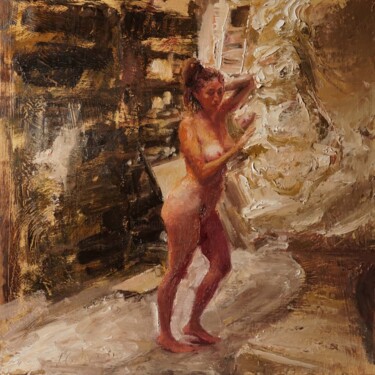 Painting titled "Sculpture 2" by Manuel Leonardi, Original Artwork, Oil
