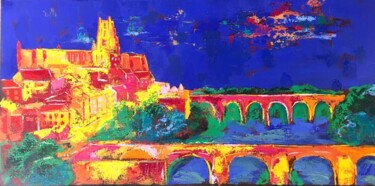 Sainte Cécile Peinture intitulée "Sainte Cécile" par Julie D'Aragon, Œuvre d'art originale, Acrylique