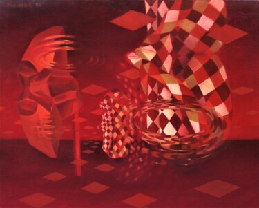 Peinture intitulée "Reflet et réflexion" par Xavier Froissart, Œuvre d'art originale, Huile