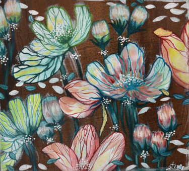 BV VI 「BV VI」というタイトルの絵画 Elisabeth Tiffon (Eli TIFFON CUENCA)によって, オリジナルのアートワーク, アクリル