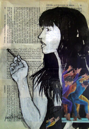 Peinture intitulée "sa" par Vincent Tessier Xxc, Œuvre d'art originale, Encre