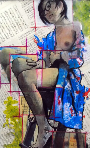 Peinture intitulée "samsam" par Vincent Tessier Xxc, Œuvre d'art originale, Acrylique