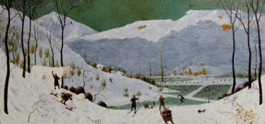 「OPENING THE SEASON…」というタイトルの絵画 Serg  Royによって, オリジナルのアートワーク, オイル