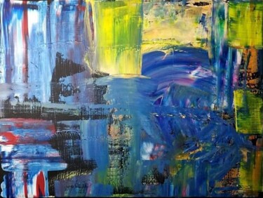 Peinture intitulée "Reflets" par Michel Guerry (M ATOM), Œuvre d'art originale, Acrylique