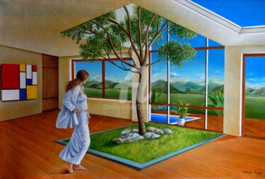 Painting titled "Utopia" by Fatima Marques, Original Artwork, Oil