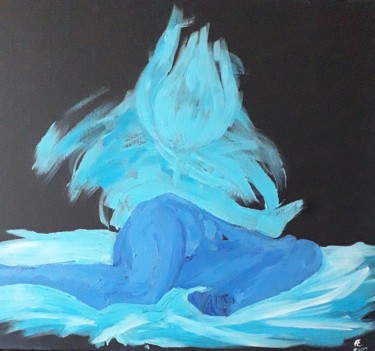 Peinture intitulée "mary2" par Fabien Lheuillier, Œuvre d'art originale, Acrylique