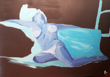 Peinture intitulée "mary3" par Fabien Lheuillier, Œuvre d'art originale, Acrylique