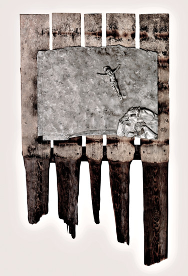 Sculpture titled "“So souls look down…" by Nikolay Spiridonov, Original Artwork, Aluminium