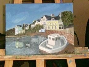 Peinture intitulée "belle ile" par François Peyrout, Œuvre d'art originale