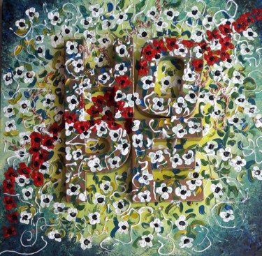 HOPE III Peinture intitulée "HOPE III" par Christiane Guerry, Œuvre d'art originale, Acrylique Monté sur Châssis en bois