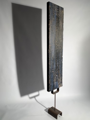 Scultura intitolato "Check Point" da Zenzivi Nora Yahiaoui, Opera d'arte originale, Legno