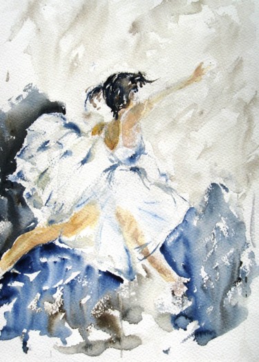 danse ! Peinture intitulée "danse !" par Catherine Saint Fontaine, Œuvre d'art originale, Aquarelle