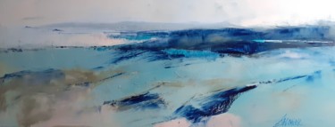 Peinture intitulée "Ici et ailleurs 19-…" par Eva Gohier, Œuvre d'art originale, Huile