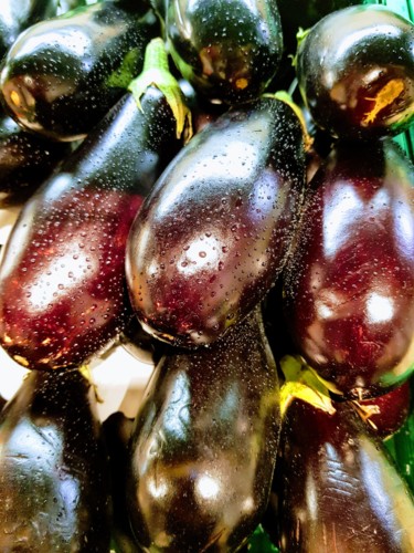 Photographie intitulée "Aubergines (ref.eff…" par Carlos Vieira, Œuvre d'art originale, Photographie non manipulée