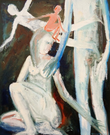 WHO IS IN THE BRAIN 绘画 标题为“WHO IS IN THE BRAIN” 由Elisaveta Sivas, 原创艺术品, 油