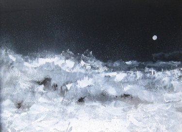Moon Breaker Peinture intitulée "Moon Breaker" par Bill Mcarthur, Œuvre d'art originale, Acrylique