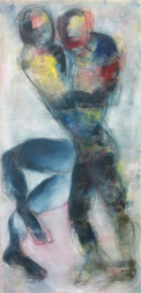 Peinture intitulée "ENTRES JAMBES" par Dov Melloul, Œuvre d'art originale, Huile