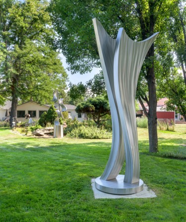 Sculpture titled "Just Like You" by Kevin Robb, Original Artwork, Stainless Steel