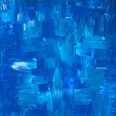 Painting titled "Clouds II #artistsu…" by Ludwika Pilat, Original Artwork, Acrylic Mounted on Wood Stretcher frame
