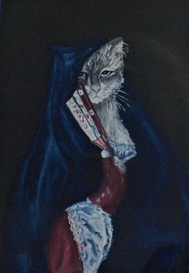 L'ESPAGNOLE -aquarelle originale Peinture intitulée "L'ESPAGNOLE -aquare…" par Eliane Morvan (CREADELI "les petits bonheurs d'Eli"), Œuvre d'art originale,…
