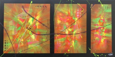 Peinture intitulée "BOREALISM" par Trä  Abstract Painting, Œuvre d'art originale, Acrylique