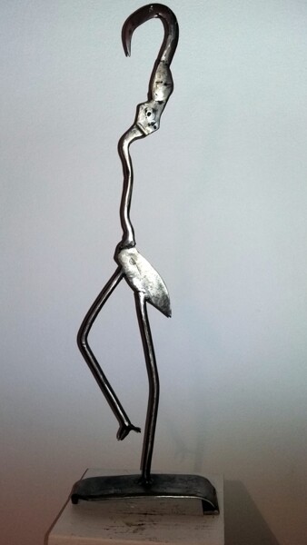 Sculptuur getiteld "LE FLAMAND DE CAMAR…" door Gerard Lami, Origineel Kunstwerk, Metalen