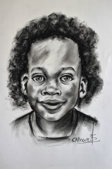 Dessin intitulée "Titouan" par Olga Chilova - Stephan, Œuvre d'art originale, Fusain