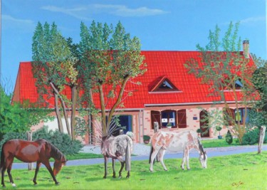 Peinture intitulée "les calimottes" par Christelle Vaesken, Œuvre d'art originale, Acrylique